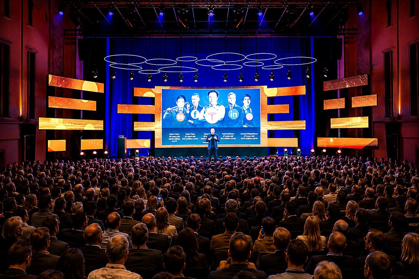 Chris Skinner keynoting to an audience of thousands